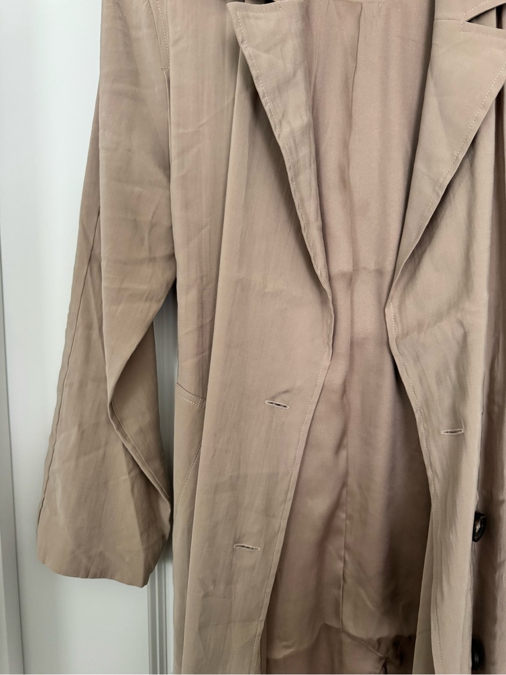 NWOT Love Bonito Trench Unlined Size 4 - Picture 3 of 6